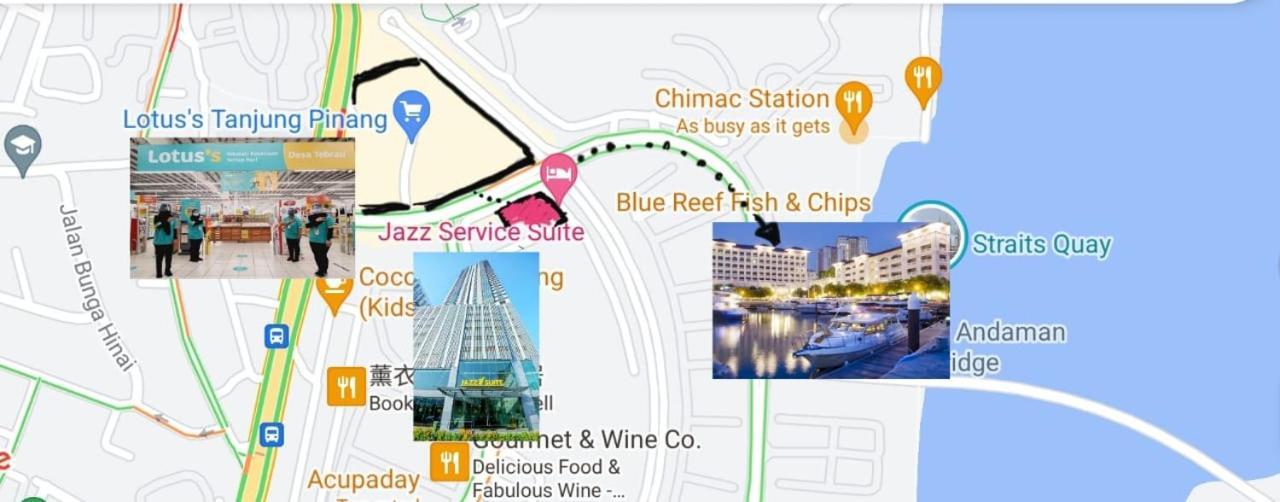 Classic & Comfy 2 Bedroom Condo Georgetown 温馨爵士双房公寓 Bagan Jermal Ngoại thất bức ảnh